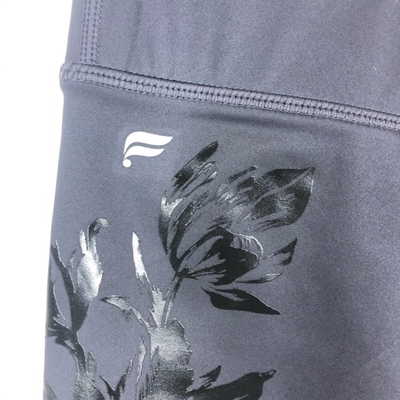 FABLETICS black floral crop legging W15 - Picture 5 of 7